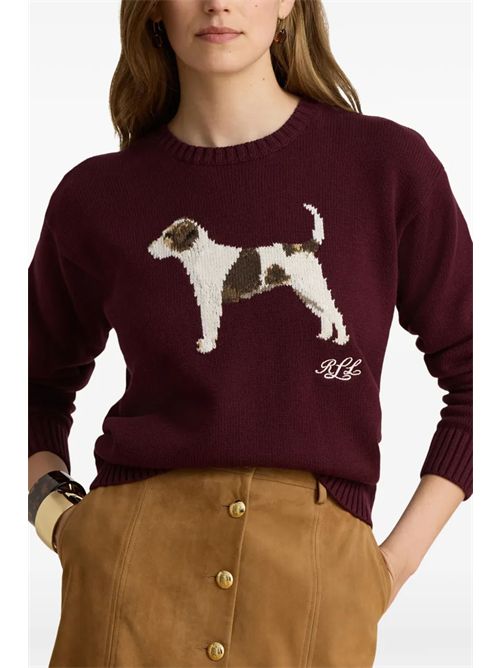 Intarsia pointer dog sweater LAUREN RALPH LAUREN | 200B27844001BRD